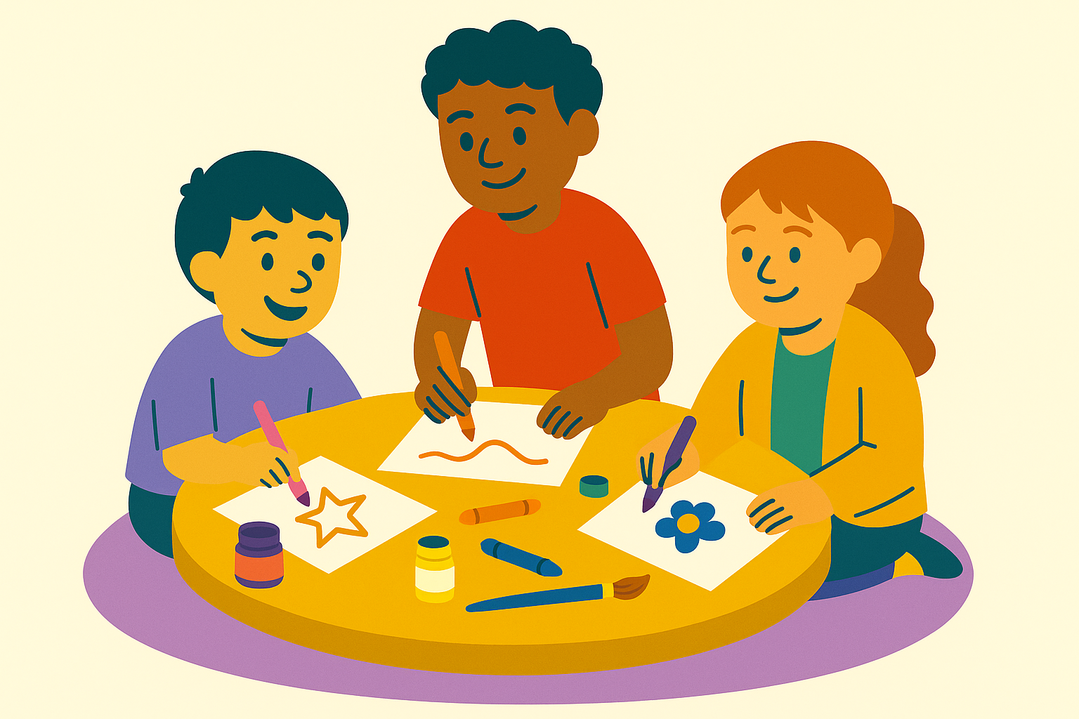 Child participating in enrichment therapy